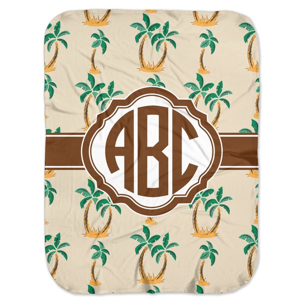 Custom Palm Trees Baby Swaddling Blanket (Personalized)