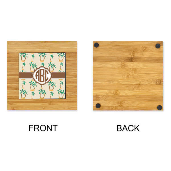 Palm Trees Bamboo Trivet with 6" Tile - APPROVAL