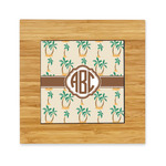 Palm Trees Bamboo Trivet with Ceramic Tile Insert (Personalized)