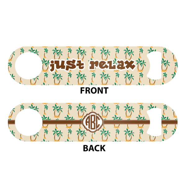 Palm Trees Bar Bottle Opener - White - Approval