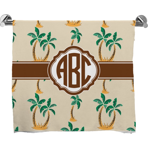 Custom Palm Trees Bath Towel (Personalized)