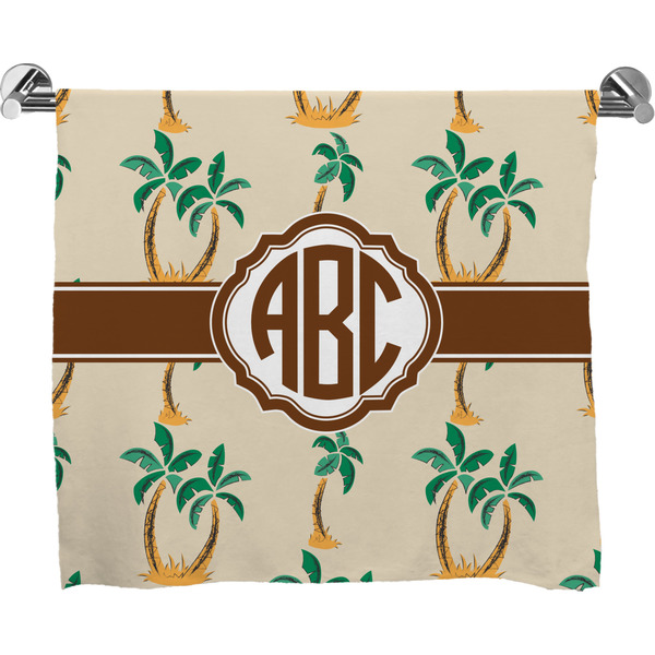 Custom Palm Trees Bath Towel (Personalized)