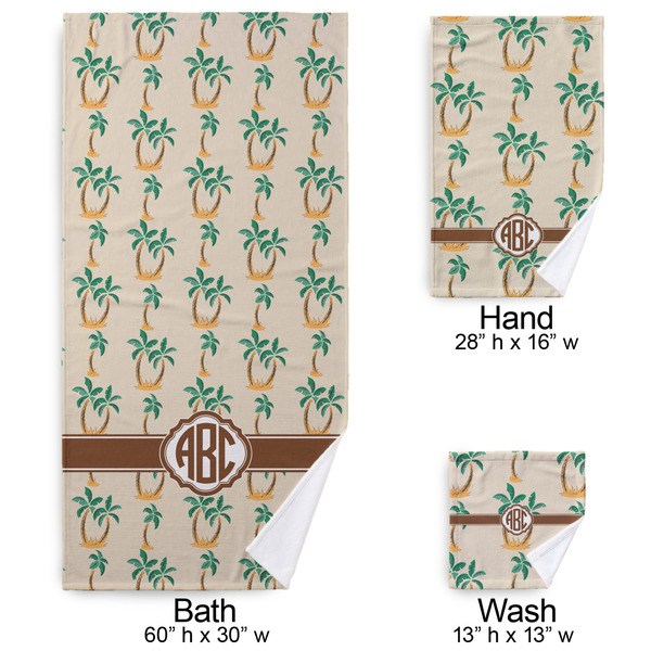 Palm Trees Bath Towel Sets - 3-piece - Approval
