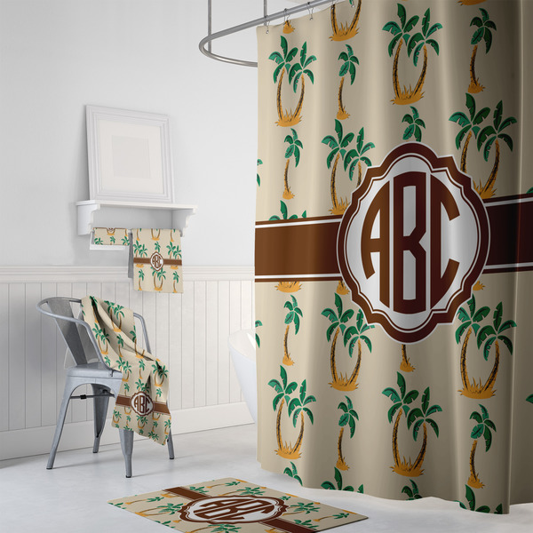 Palm Trees Bath Towel Sets - 3-piece - In Context