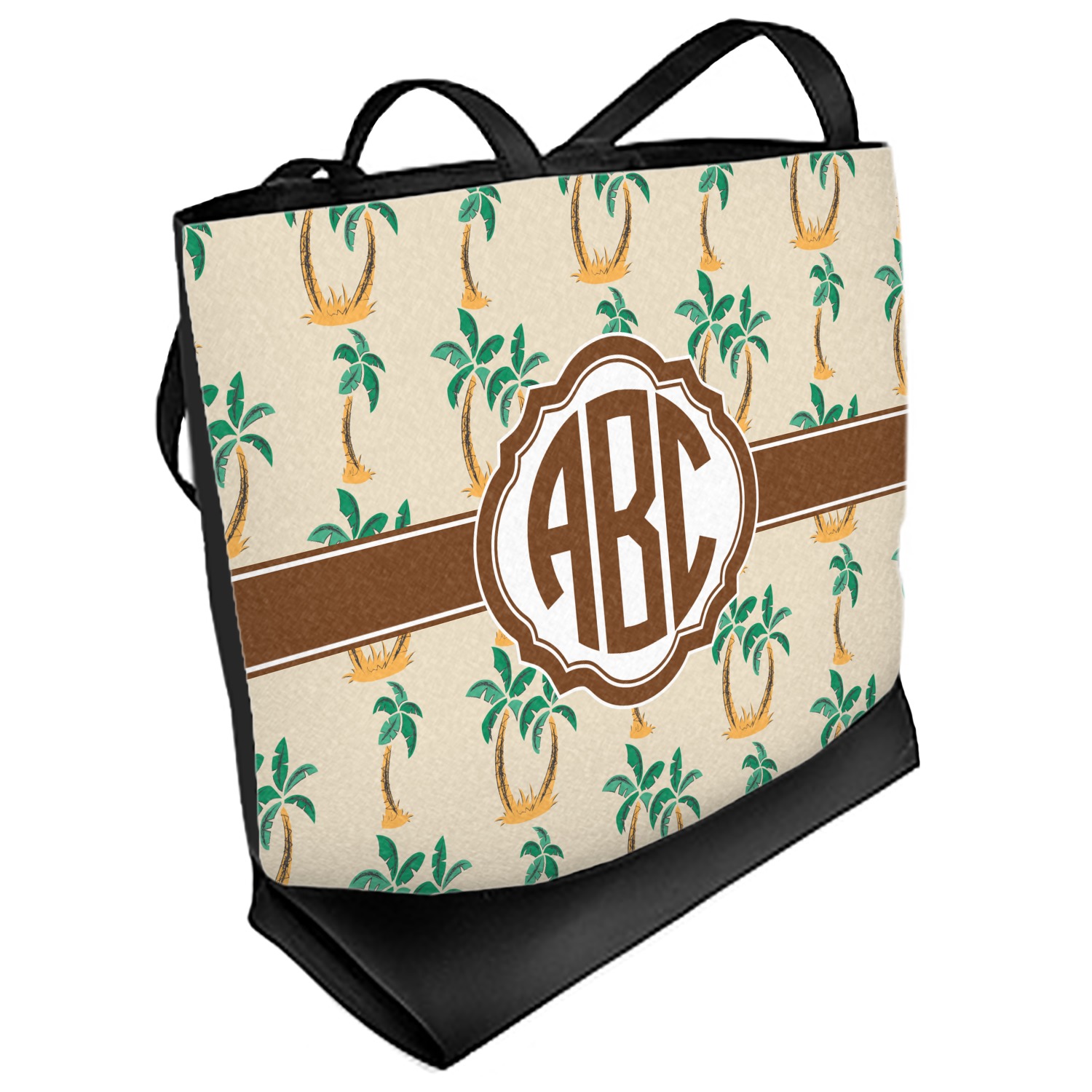 Palm Trees Beach Tote Bag Regular Front (Personalized) YouCustomizeIt