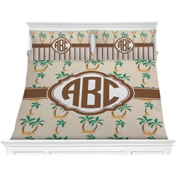 Palm Trees Comforter Set - King (Personalized)