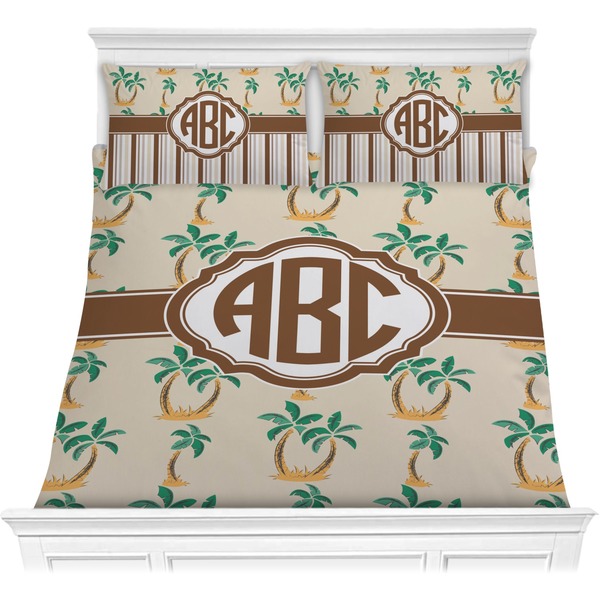 Custom Palm Trees Comforter Set - Full / Queen (Personalized)