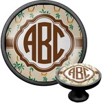 Palm Trees Cabinet Knob (Black) (Personalized)