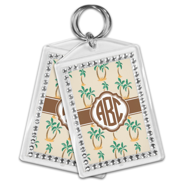 Palm Trees Bling Keychain - MAIN
