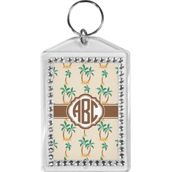 Palm Trees Bling Keychain (Personalized)