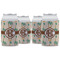 Palm Trees Can Cooler (12 oz) - Set of 4 w/ Monogram