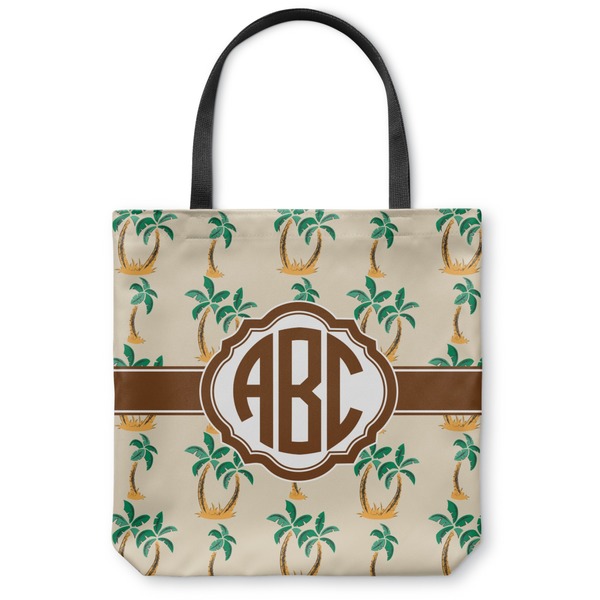 Custom Palm Trees Canvas Tote Bag - Medium - 16"x16" (Personalized)