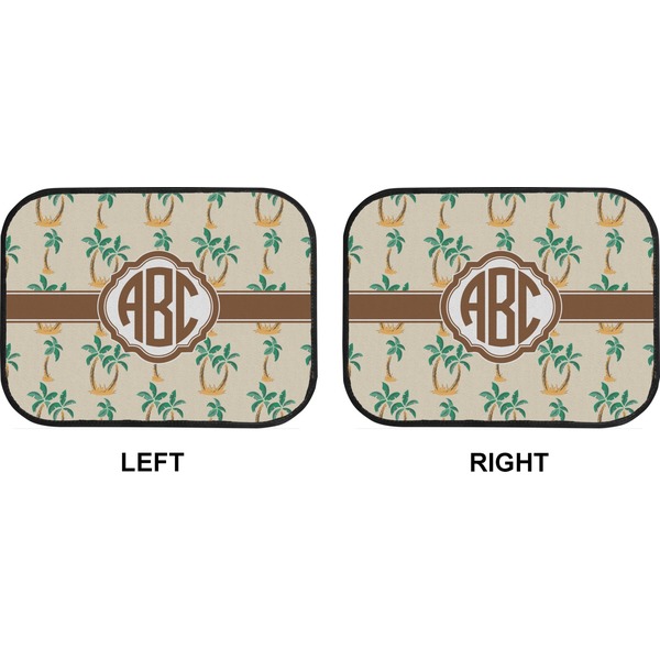 Palm Trees Car Floor Mats (Back Seat) (Approval)