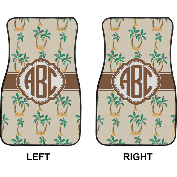 Palm Trees Car Mat Front - Approval