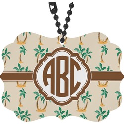 Palm Trees Rear View Mirror Charm (Personalized)
