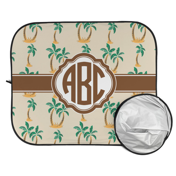 Palm Trees Car Sun Shades - FOLDED & UNFOLDED