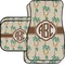 Palm Trees Car Floor Mats Set - 2 Front & 2 Back (Personalized)