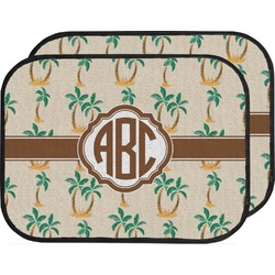 Palm Trees Car Floor Mats (Back Seat) (Personalized)