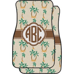 Palm Trees Car Floor Mats (Front Seat) (Personalized)