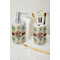 Palm Trees Ceramic Bathroom Accessories - LIFESTYLE (toothbrush holder & soap dispenser)