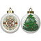 Palm Trees Ceramic Christmas Ornament - X-Mas Tree (APPROVAL)