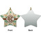 Palm Trees Ceramic Flat Ornament - Star Front & Back (APPROVAL)