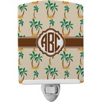 Palm Trees Ceramic Night Light (Personalized)