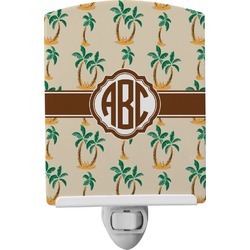 Palm Trees Ceramic Night Light (Personalized)