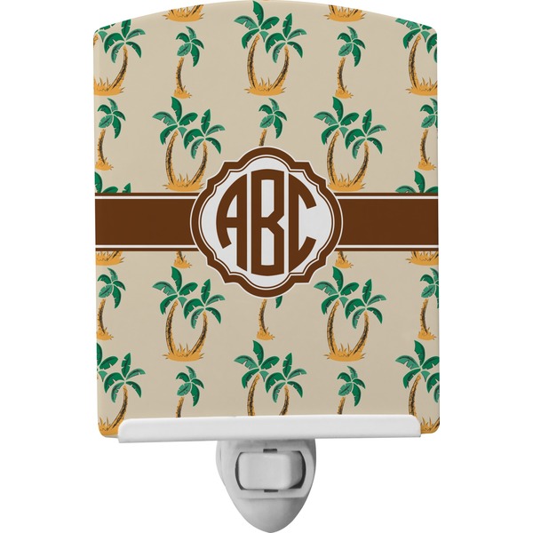 Custom Palm Trees Ceramic Night Light (Personalized)