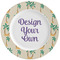 Palm Trees Ceramic Dinner Plates (Set of 4) (Personalized)