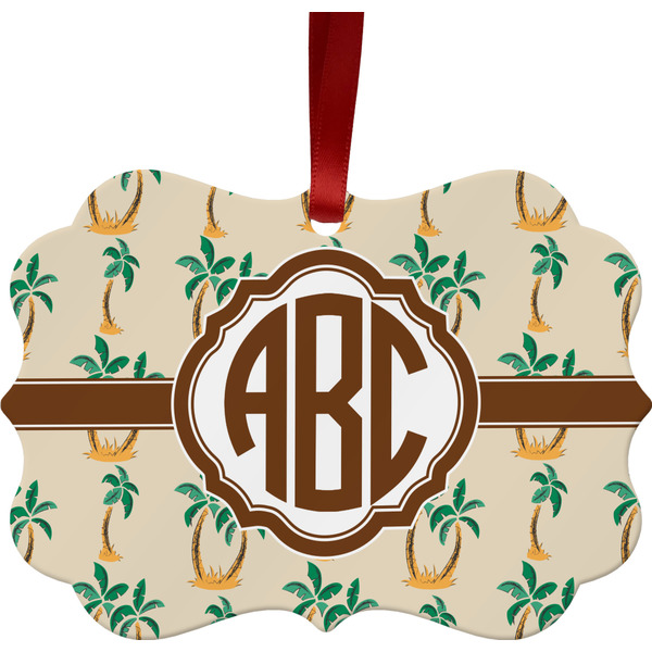 Palm Trees Christmas Ornament (Front View)