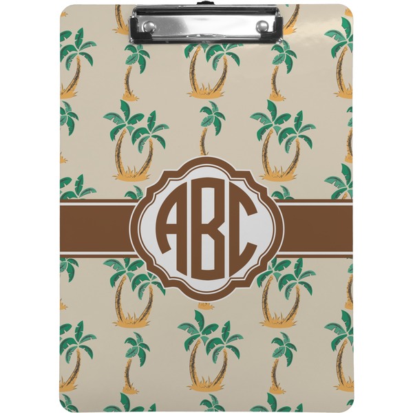 Custom Palm Trees Clipboard (Letter Size) (Personalized)