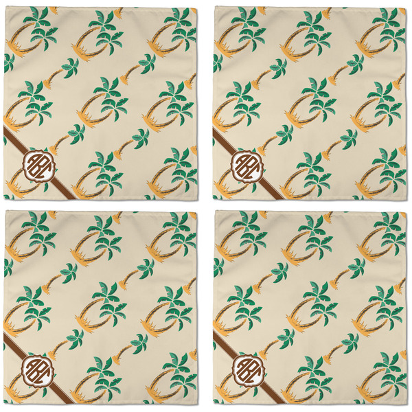 Palm Trees Cloth Napkins - Personalized Dinner (APPROVAL) Set of 4