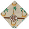 Palm Trees Cloth Napkins - Personalized Dinner (Folded Four Corners)