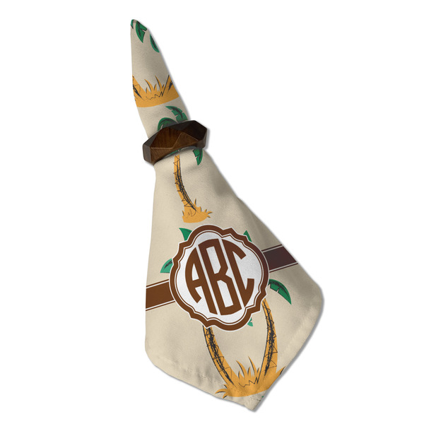 Palm Trees Cloth Napkins - Personalized Dinner (Folded in Ring) (MAIN)