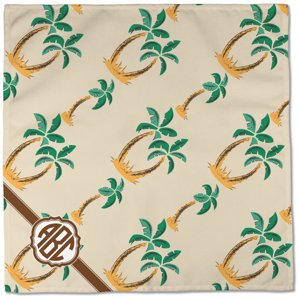 Palm Trees Cloth Napkins - Personalized Dinner (Full Open)