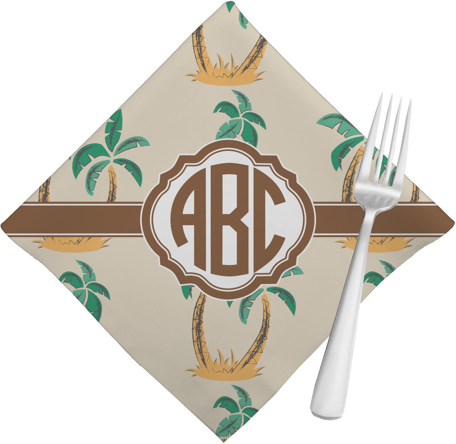 Palm Trees Cloth Napkins (Set of 4) (Personalized) YouCustomizeIt