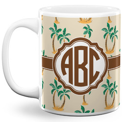 Palm Trees 11 Oz Coffee Mug - White (Personalized)