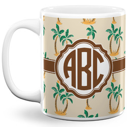 Palm Trees 11 Oz Coffee Mug - White (Personalized)