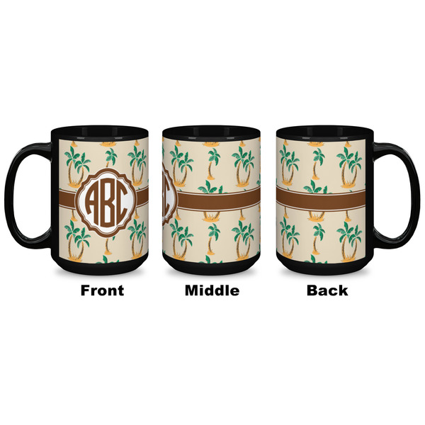 Palm Trees Coffee Mug - 15 oz - Black APPROVAL