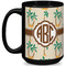 Palm Trees 15 Oz Coffee Mug - Black (Personalized)