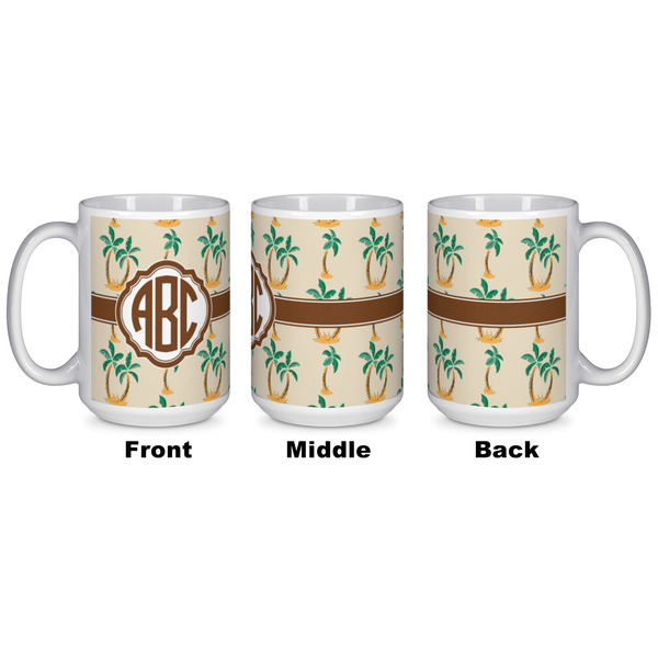 Palm Trees Coffee Mug - 15 oz - White APPROVAL