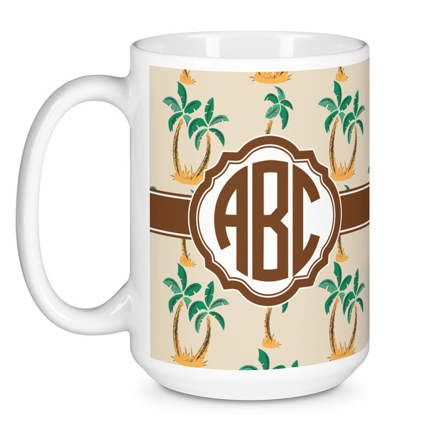 Palm Trees Coffee Mug - 15 oz - White