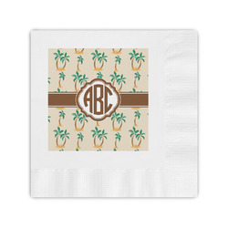Palm Trees Coined Cocktail Napkins (Personalized)