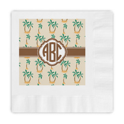 Palm Trees Embossed Decorative Napkins (Personalized)