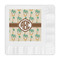 Palm Trees Embossed Decorative Napkin - Front View