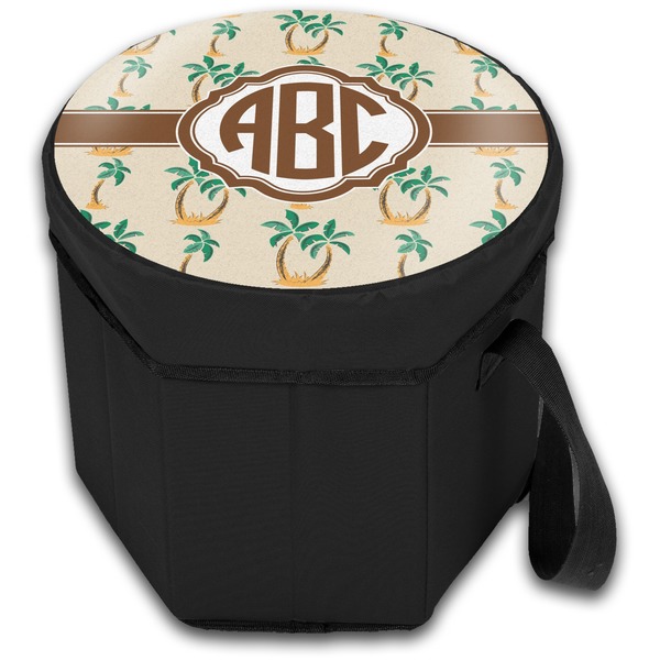 Palm Trees Collapsible Personalized Cooler & Seat (Closed)