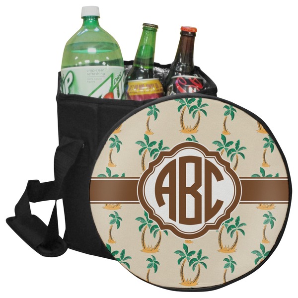 Custom Palm Trees Collapsible Cooler & Seat (Personalized)