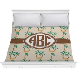 Palm Trees Comforter - King (Personalized)