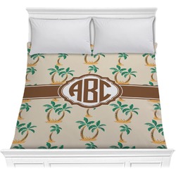 Palm Trees Comforter - Full / Queen (Personalized)